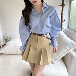 ミュウミュウプリーツベルトミニスカート｜ミニスカート｜韓国