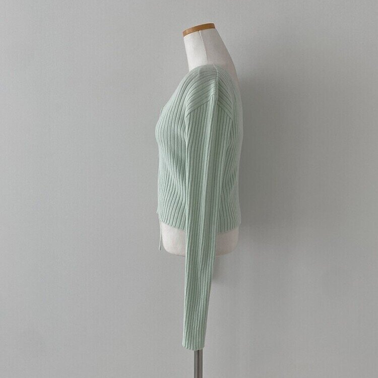 달루아 골지 니트 가디건 레이어드 스트랩 홀터 나시 투피스 세트