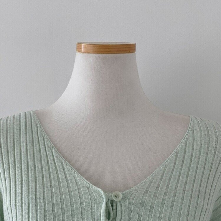 달루아 골지 니트 가디건 레이어드 스트랩 홀터 나시 투피스 세트