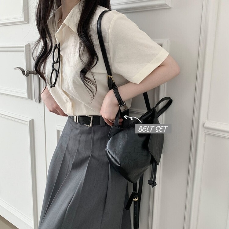 アコーディオンプリーツロングスカート