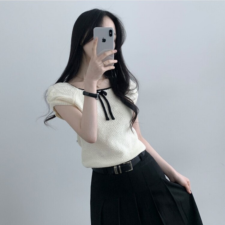 アコーディオンプリーツロングスカート BLACK