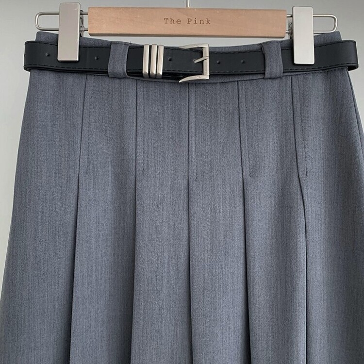 アコーディオンプリーツロングスカート