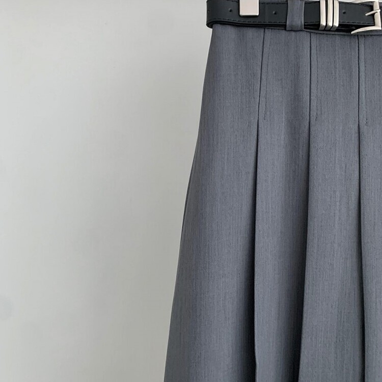 アコーディオンプリーツロングスカート