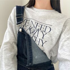 ステッチ生地デニムポケットオーバーロール DARK DENIM