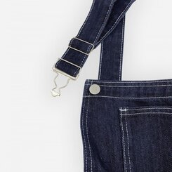 ステッチ生地デニムポケットオーバーロール