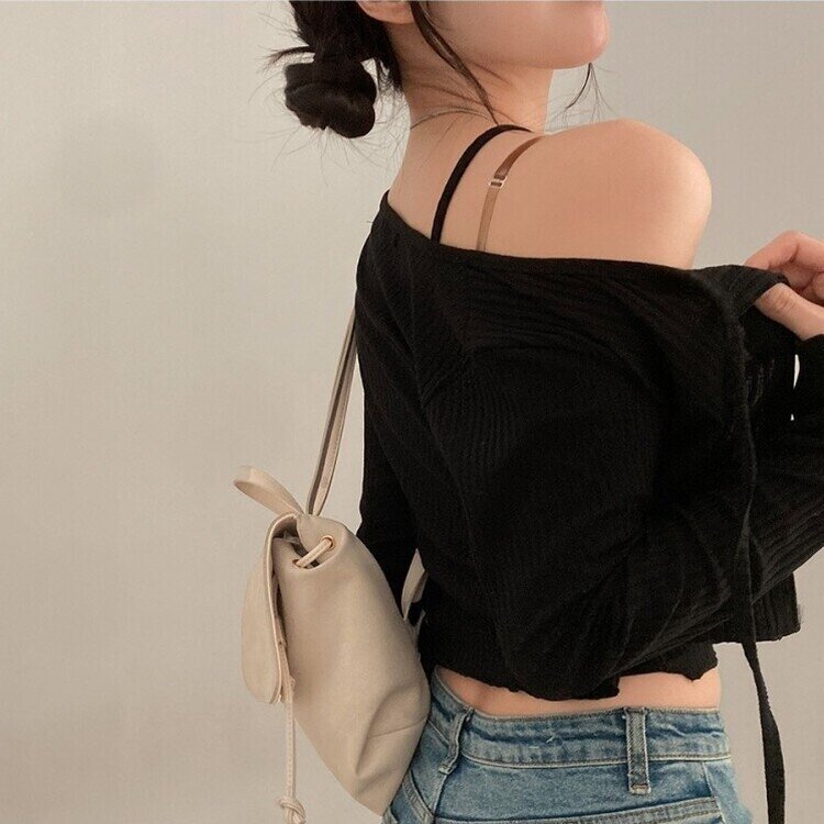 설렘가득 레이스 나시 리본 크롭 가디건 투피스 세트 블랙