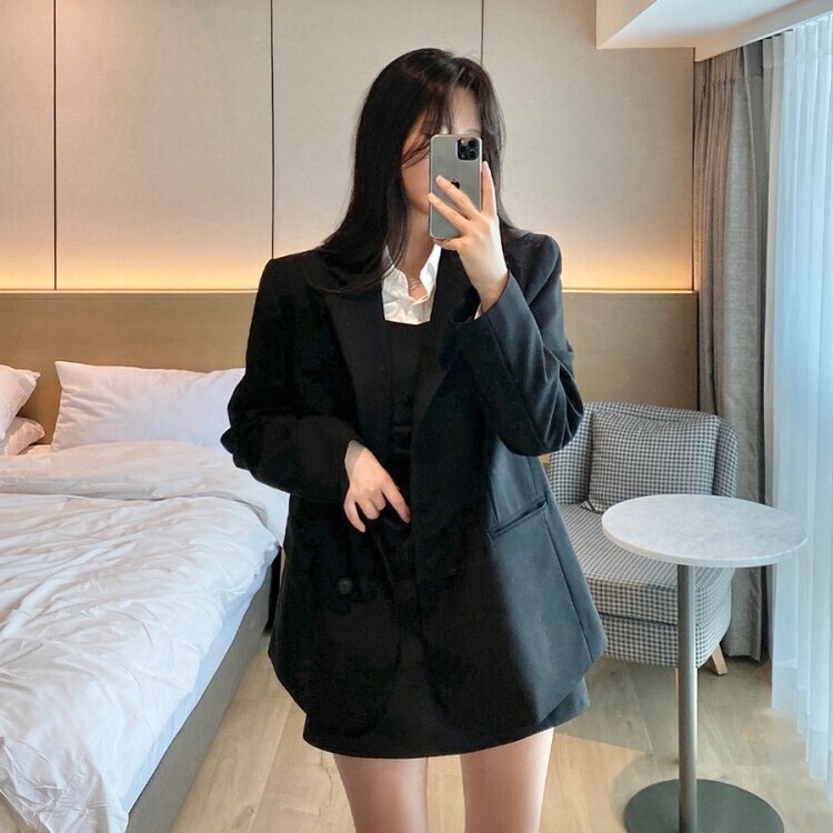 ビスチェレイヤードミニワンピース BLACK