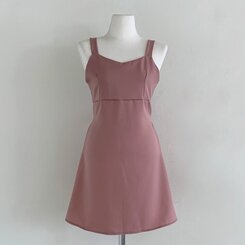 ビスチェレイヤードミニワンピース