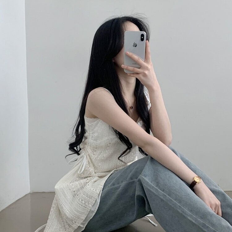 レースサイドシャーリングレイヤードビスチェワンピース BEIGE