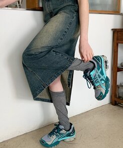 リンクレイヤードニーソックス9色 GRAY