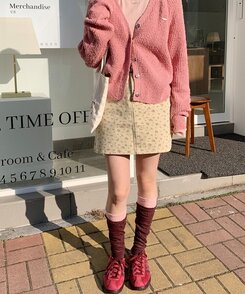 リンクレイヤードニーソックス9色 PINK