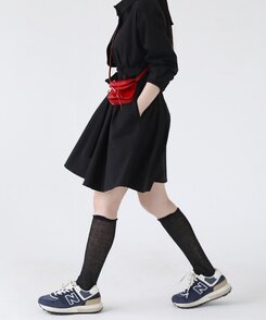 リンクレイヤードニーソックス9色 BLACK