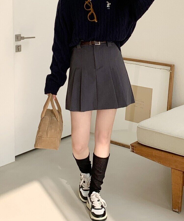 リンクレイヤードニーソックス9色 BLACK