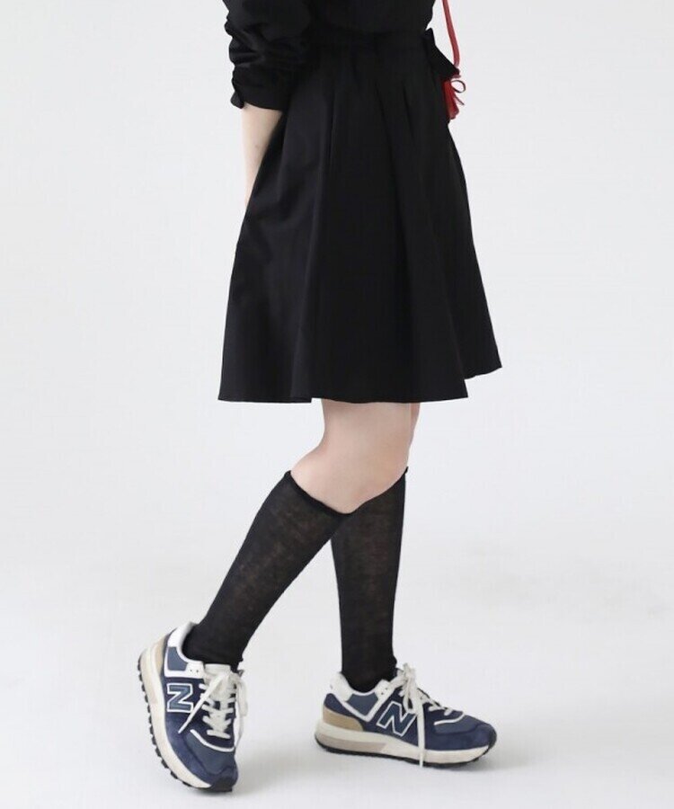 リンクレイヤードニーソックス9色 BLACK