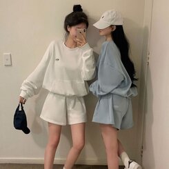 【SET着用可能】 ポケットトレーナー ショートトレーニングパンツ5色 WHITE