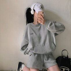 【SET着用可能】 ポケットトレーナー ショートトレーニングパンツ5色 GRAY