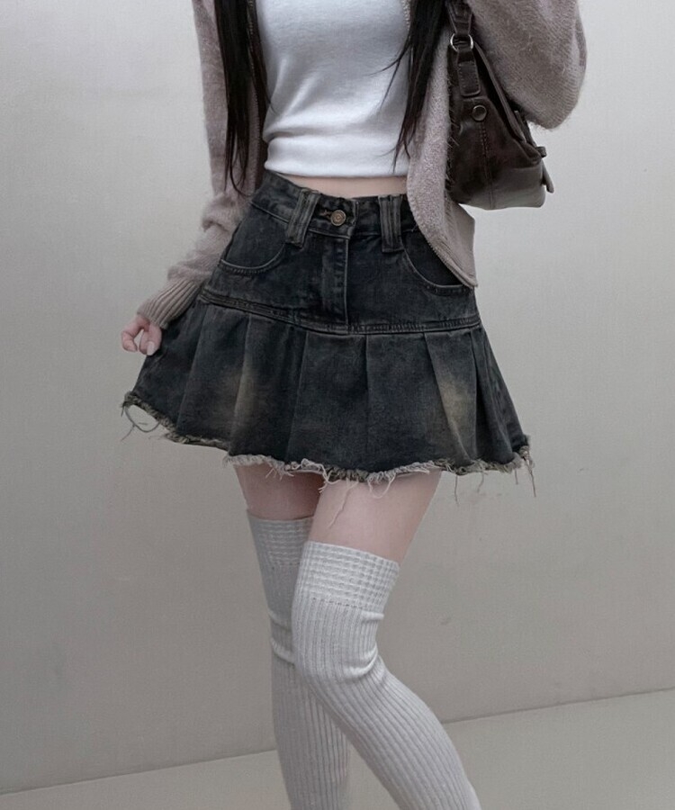 nisai/プリーツスカート/デニム nisai/プリーツスカート/デニム 1.jpg