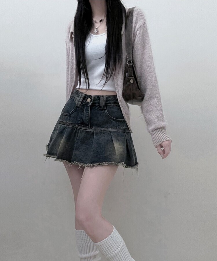 ★新作☆THE TOE ザ・トゥー　デニムミニスカート　新品未使用　タグ付き ☆新作☆THE TOE ザ・トゥー デニムミニスカート 新品未使用