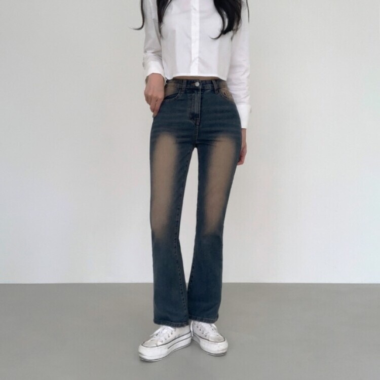 【SHORT/BASIC/LONG 丈別】ビンテージウォッシングブーツカットデニム8色 Vintage