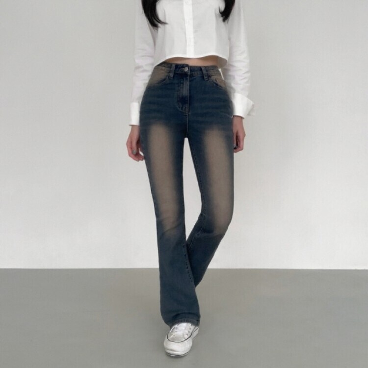 【SHORT/BASIC/LONG 丈別】ビンテージウォッシングブーツカットデニム8色 Vintage