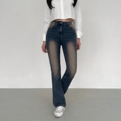 【SHORT/BASIC/LONG 丈別】ビンテージウォッシングブーツカットデニム8色 Vintage