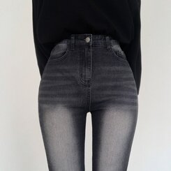 【SHORT/BASIC/LONG 丈別】ビンテージウォッシングブーツカットデニム8色 Black Blue