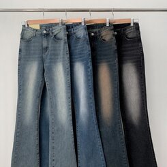 【SHORT/BASIC/LONG 丈別】ビンテージウォッシングブーツカットデニム8色