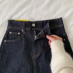 ノンフェードベーシックデニムスカート