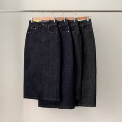 ノンフェードベーシックデニムスカート