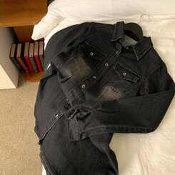 ウォッシングポケットデニムミニワンピース