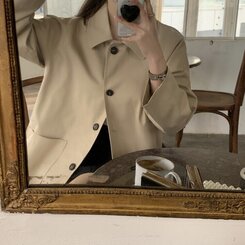 ハーフトレンチバーバリージャケット BEIGE