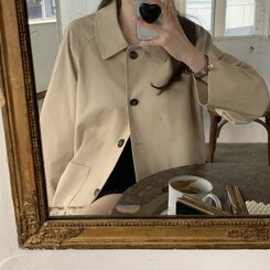 ハーフトレンチバーバリージャケット BEIGE