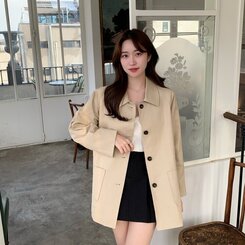 ハーフトレンチバーバリージャケット BEIGE