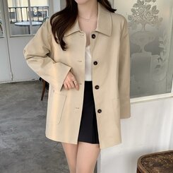 美品 バーバリー トレンチ ジャケット XS ハーフトレンチバーバリージャケット｜ジャケット｜韓国