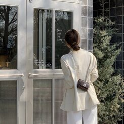 ハーフトレンチバーバリージャケット IVORY