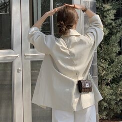 ハーフトレンチバーバリージャケット IVORY