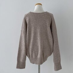 여리만능 브이넥 오버핏 베이직 긴팔 니트 가디건