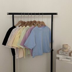 半袖Tシャツ デイリークロップ半袖Tシャツ7色