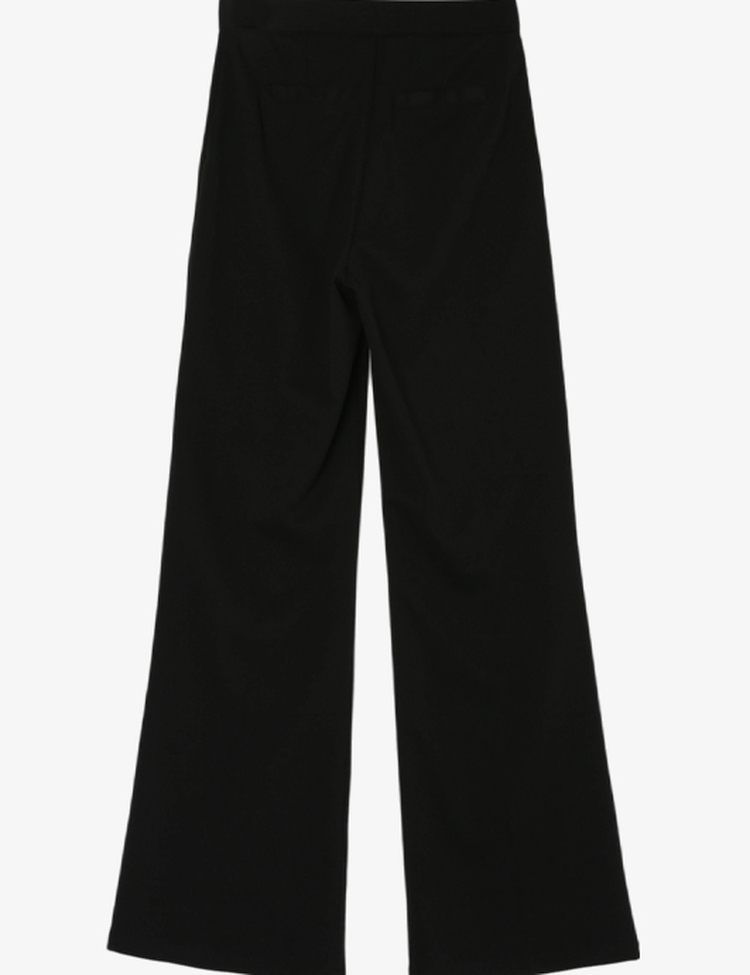 [숏,기본,롱/~2XL] 내추럴 히든밴딩  블랙 와이드 슬랙스