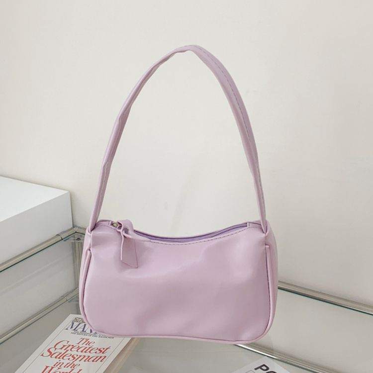 エナメルレザーカラーショルダーバッグ6色 PURPLE