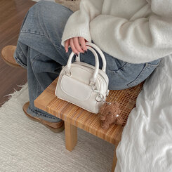 バッグ レザーツーウェイハンドバッグクロスバッグ IVORY