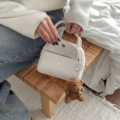 バッグ レザーツーウェイハンドバッグクロスバッグ IVORY