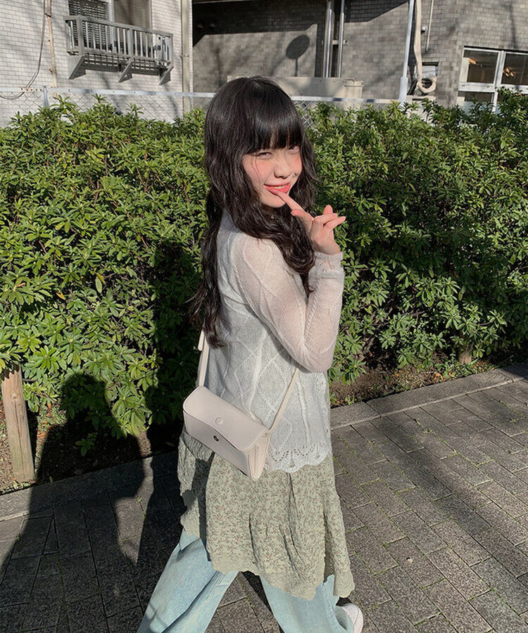 ドファ ビンテージ フラワー ワンピース KHAKI