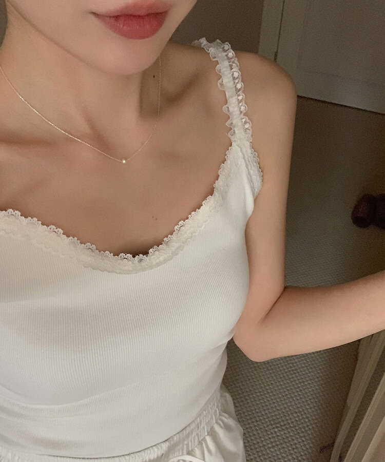 パールシルバーストラップネックレス SILVER