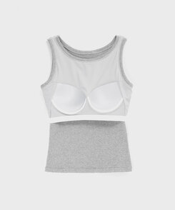 イージーベーシックカップ付きノースリーブ