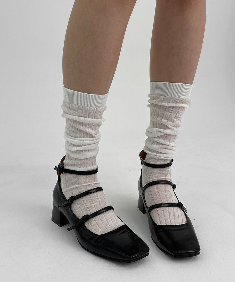 ムーンライトロングソックス5色 IVORY