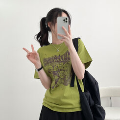 半袖Tシャツ スペース半袖Tシャツ GREEN