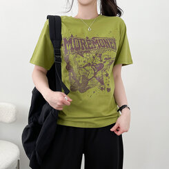 半袖Tシャツ スペース半袖Tシャツ GREEN