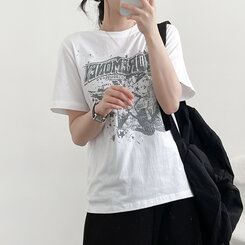 半袖Tシャツ スペース半袖Tシャツ WHITE