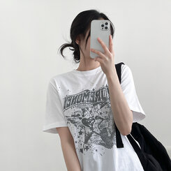 半袖Tシャツ スペース半袖Tシャツ WHITE